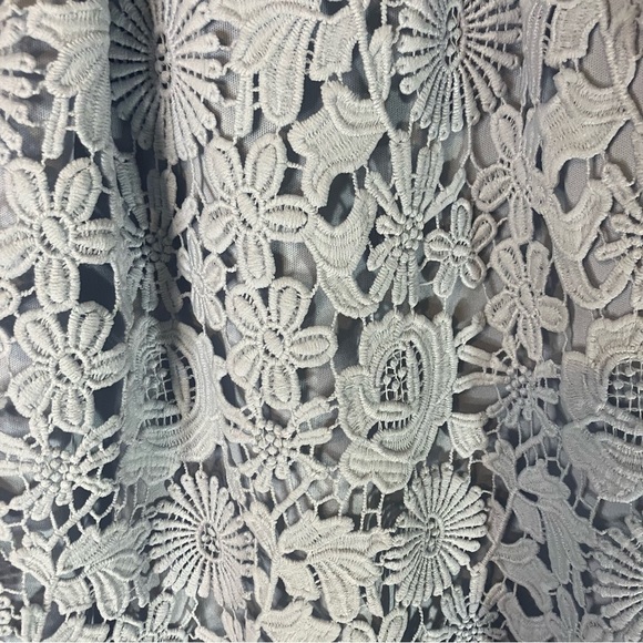 LULU’S Love Poem Light Blue Floral Lace Mini Dress - Picture 9 of 11